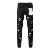 Purple Brand Jeans Pure Cotton High Street Trend #9008